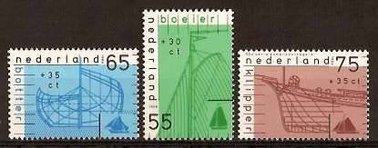 Nederland NVPH nr 1424/6 postfris Scheepsbouw 1989, Ophalen of Verzenden, Na 1940, Postfris