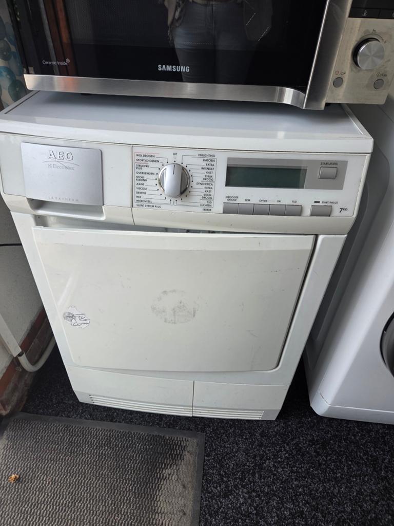 AEG Electrolux Droger 7 kg - Betrouwbaar en Efficiënt, Witgoed en Apparatuur, Wasdrogers, Gebruikt, Condens, Voorlader, 6 tot 8 kg