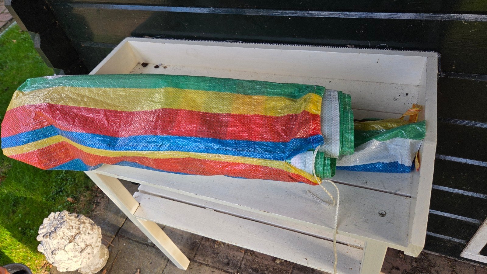 windscherm - Opvouwbaar en kleurrijk, Tuin en Terras, Gebruikt, Opvouwbaar, Partytent, Minder dan 4 meter