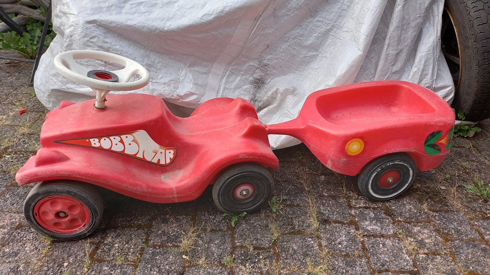 Bobbycar met aanhanger., Ophalen, Gebruikt, Overige merken