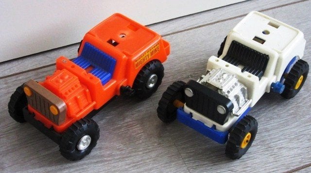 2 Remco Vintage Midget Motors Mighty Mike Action Jeeps Jeep, Ophalen of Verzenden, Gebruikt