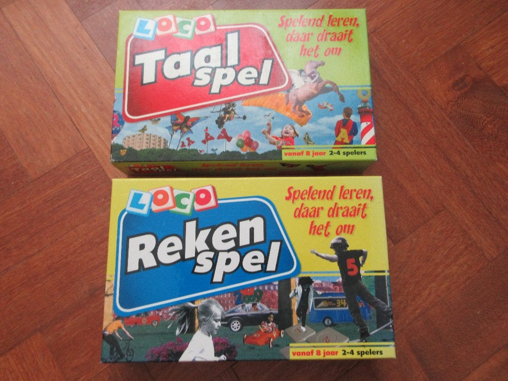 2 x Loco : Loco Rekenspel + Loco Taalspel, Ophalen of Verzenden, Gebruikt, Puzzelen