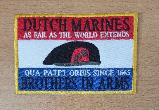 Mariniers Badge Brothers in Arms, Ophalen of Verzenden, Marine, Nederland, Embleem of Badge