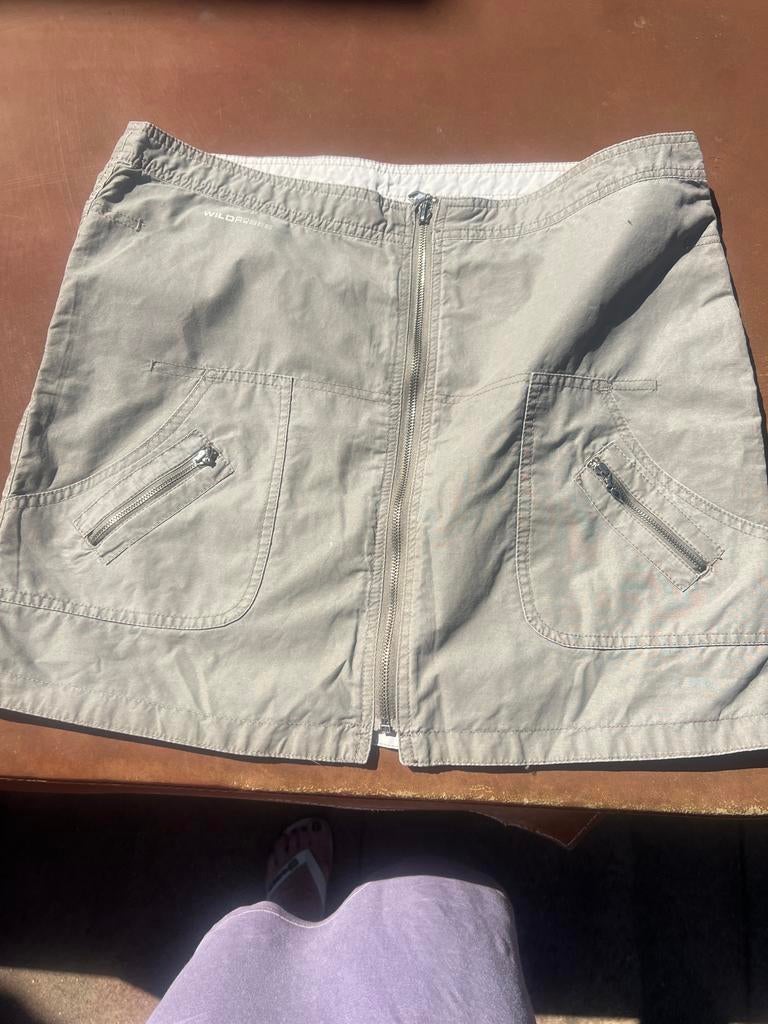 Wild Roses Rok - Beige/Grijs - Maat 42, Maat 38/40 (M), Beige, Ophalen of Verzenden, Gedragen