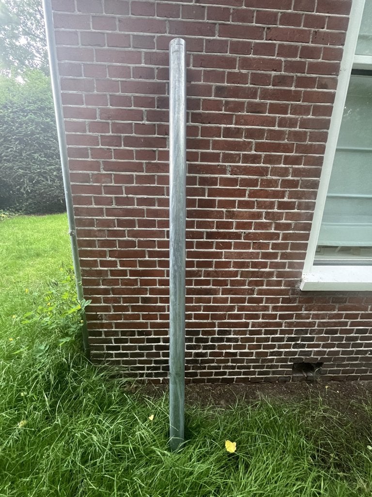 Rheinzink zinken HWA-buis / regenpijp - 2m - 80 mm diameter, Ophalen, Afvoer, 2 tot 4 meter, Nieuw
