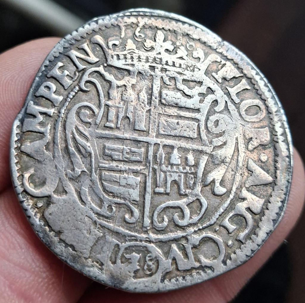 Bodemvondst - 28 stuivers - florijn - 1618 - Kampen - RRR, Postzegels en Munten, Munten | Nederland, Vóór koninkrijk, Zilver, Losse munt