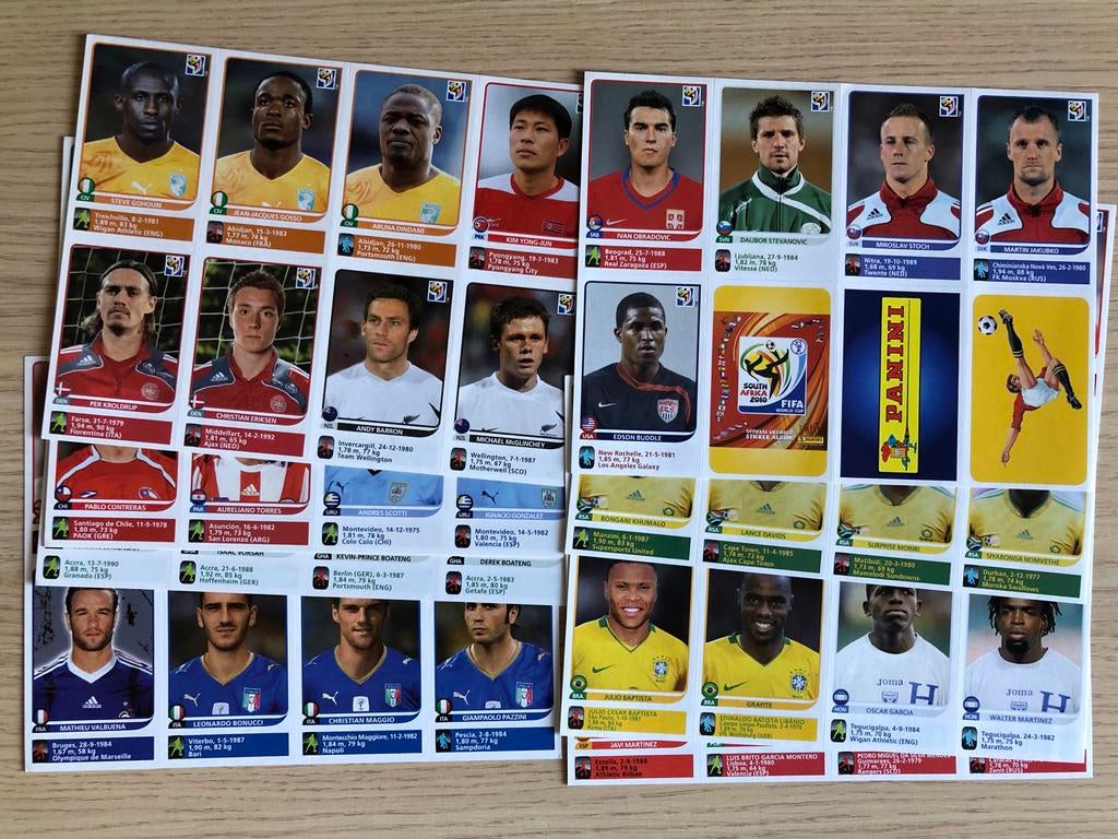 Panini WK 2010 complete UPDATE set, Ophalen of Verzenden, Nieuw, Meerdere stickers