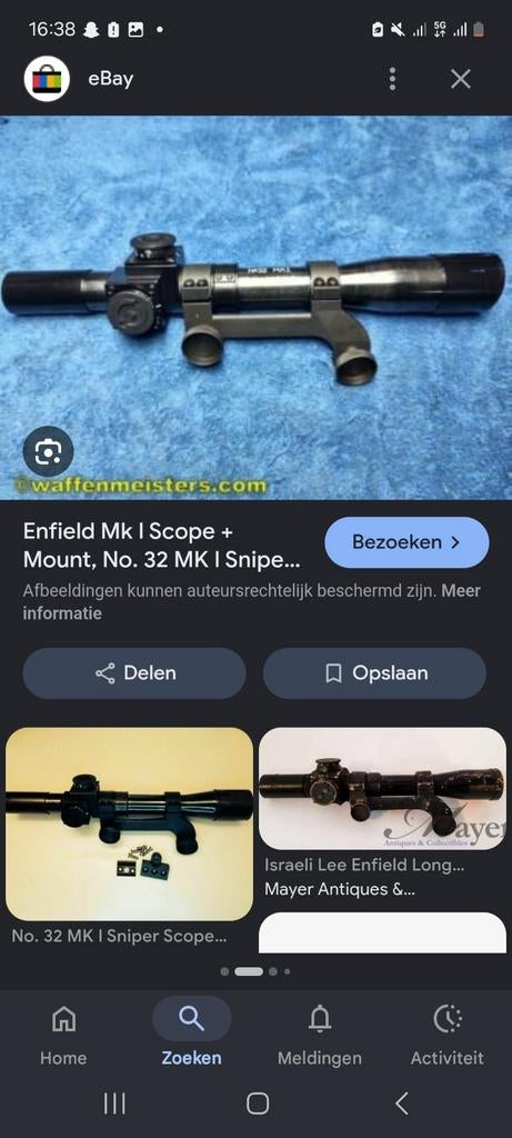 Gezocht! Lee enfield repro scope, Ophalen of Verzenden