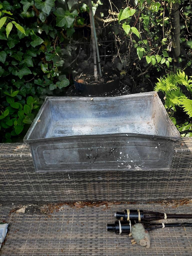 Zinken voorraad kist, Ophalen of Verzenden