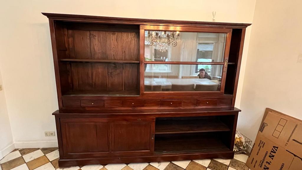 Javaanse winkelkast, Ophalen, Met deur(en), Zo goed als nieuw, 200 cm of meer