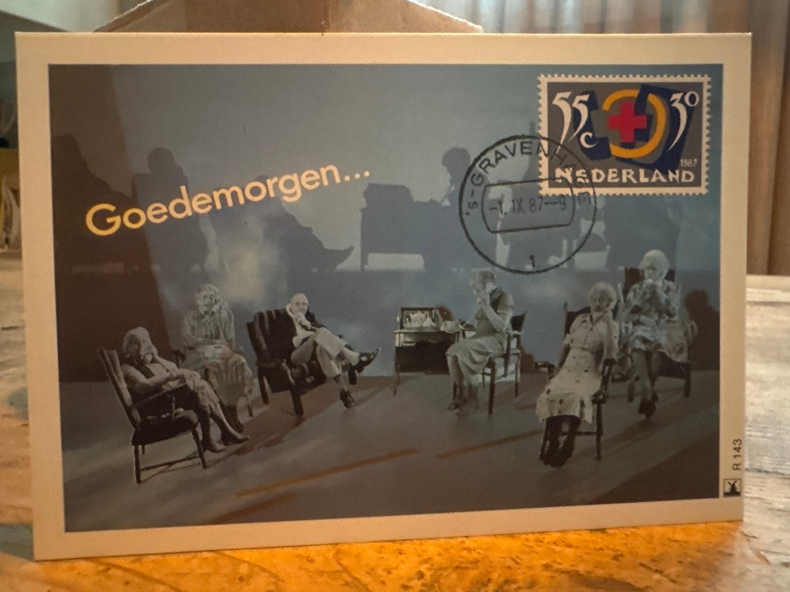 Ansichtkaart Rode Kruis Goedemorgen 1987, Ophalen of Verzenden, 1980 tot heden, Gelopen