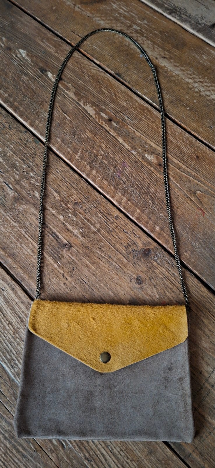 Nieuw uniek handgemaakt designtasje Ángela Martí 23 x 16 cm, Ophalen of Verzenden, Nieuw, Leer