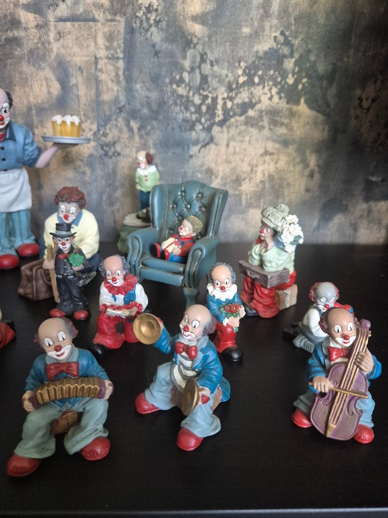 Div.mooie gilde clowns beeldjes, Verzamelen, Beelden en Beeldjes, Ophalen, Zo goed als nieuw