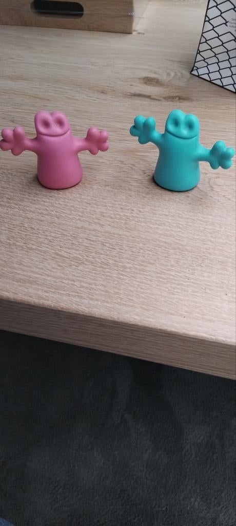 Alessi Wijndopjes - Set van 2 vrolijke wijnstoppers, Overige typen, Ophalen of Verzenden, Zo goed als nieuw, Alessi
