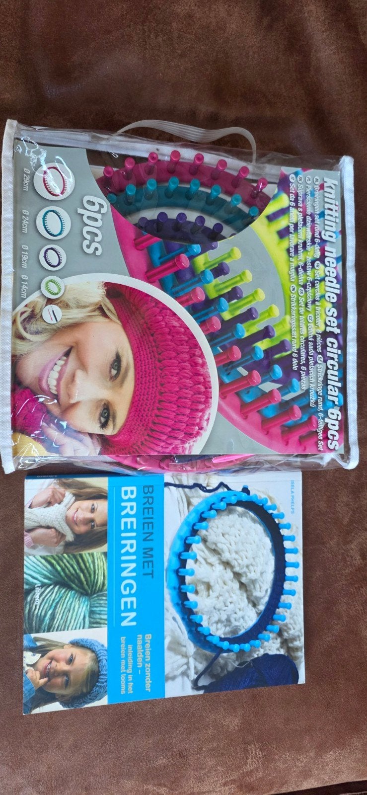 Breiringen set circulair 6-delig met boek, Hobby en Vrije tijd, Ophalen of Verzenden, Nieuw, Breien, Overige typen