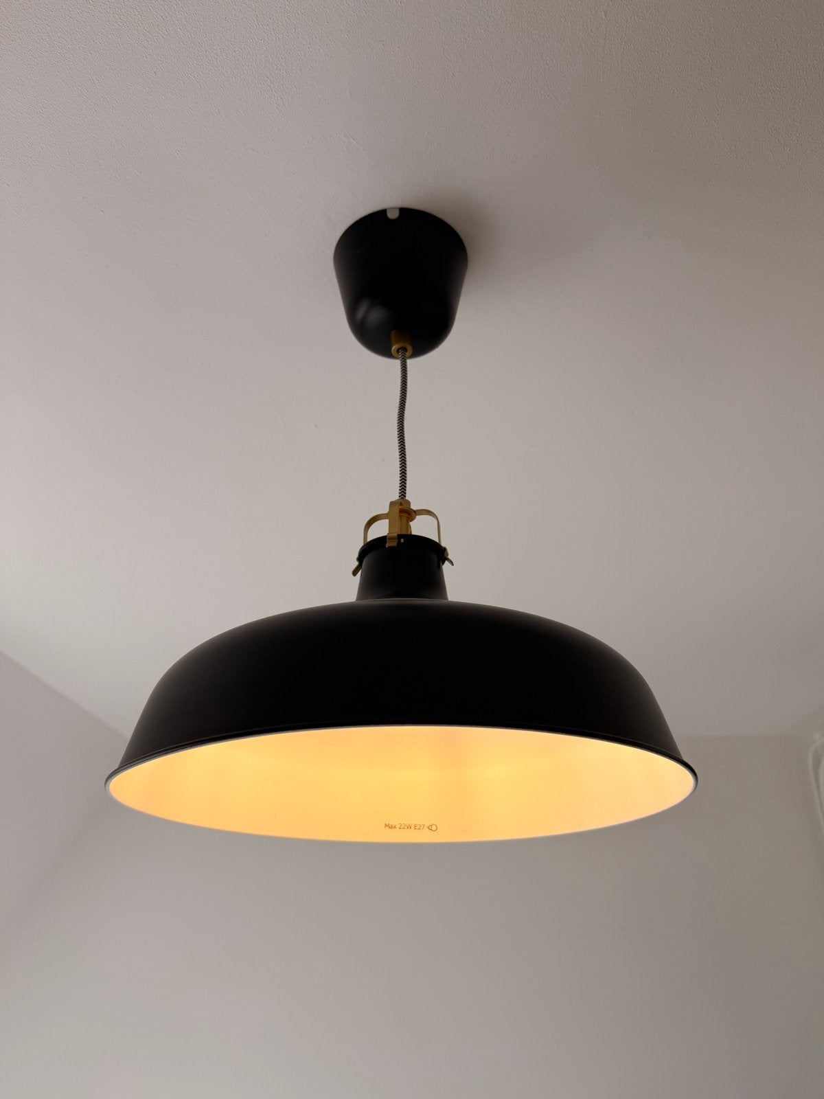 IKEA Ranarp hanglamp, Ophalen of Verzenden, Gebruikt, Metaal, E27 (groot)