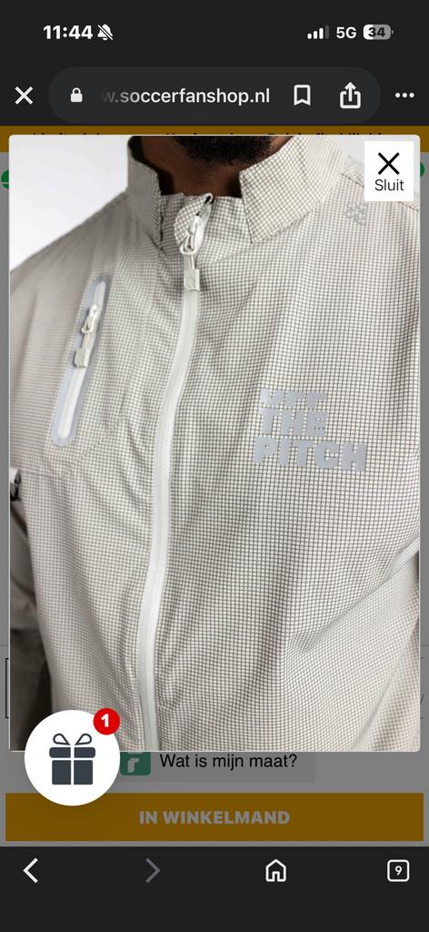 Off the pitch vest maat xs, Kleding | Heren, Ophalen, Nieuw