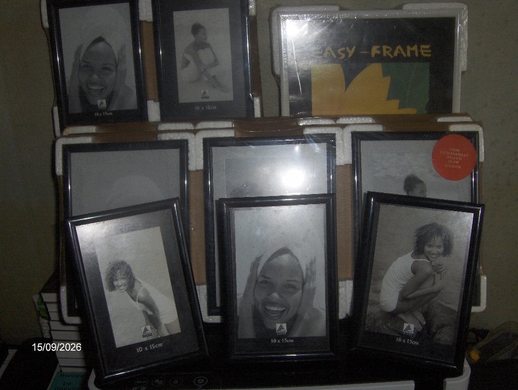 15 Easy Frame Zwarte Fotolijsten nog-Nieuw in de verpakking, Ophalen of Verzenden, Wissellijst, Zwart, Kunststof