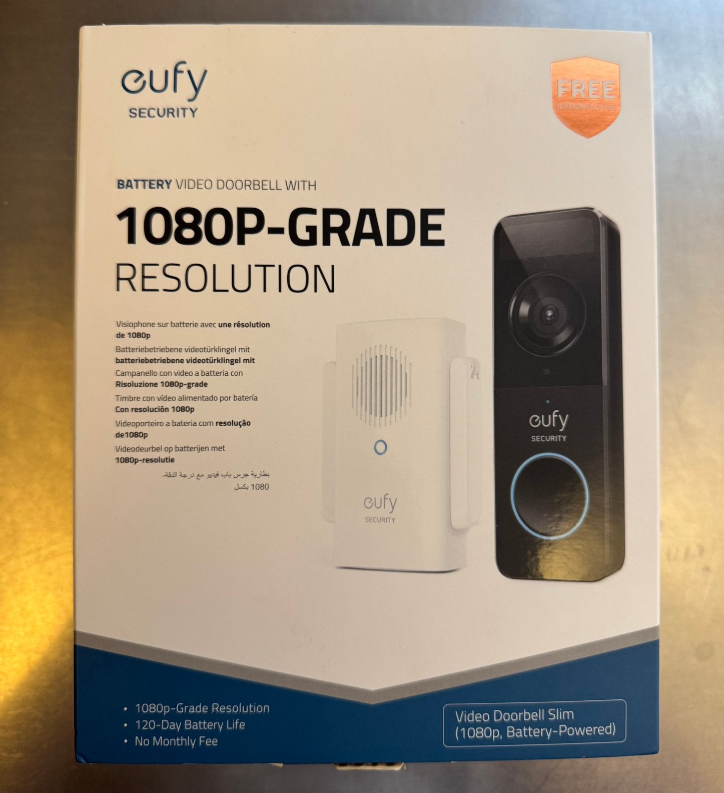 Eufy Security Videodeurbel - 1080p, Ophalen of Verzenden, Ingebouwde camera, Nieuw, Draadloos