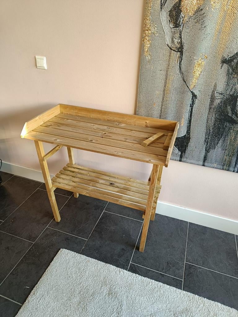 Houten plantentafel/ompottafel/werkbank voor tuin of balkon, Ophalen