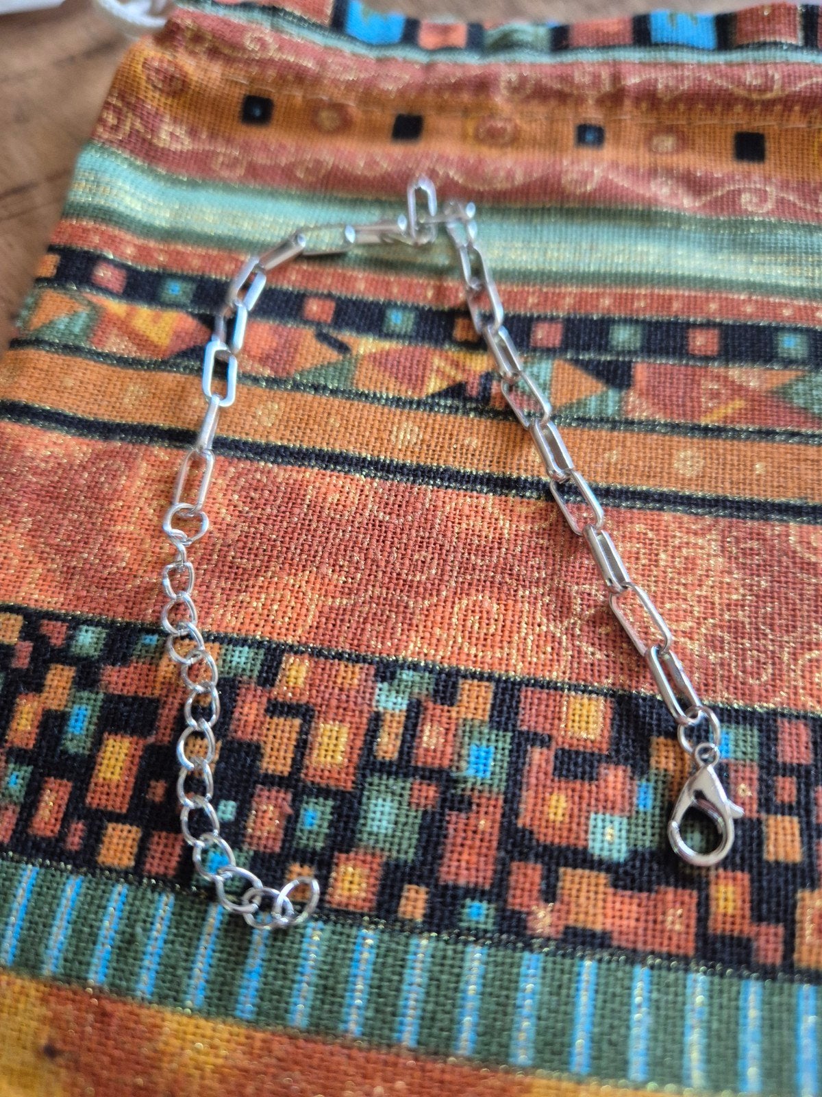Nieuwe zilverkleurige schakelarmband, Ophalen of Verzenden, Nieuw, Zilver, Staal