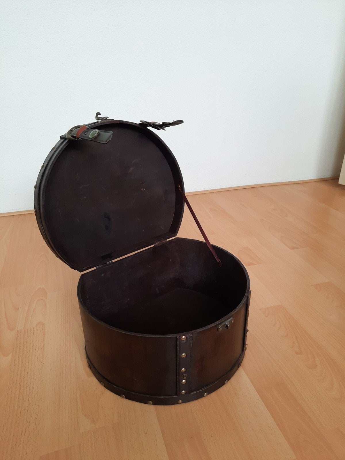 Vintage Hoedendoos - Decoratieve Opberger, Overige materialen, Minder dan 50 cm, Minder dan 50 cm, Ophalen of Verzenden