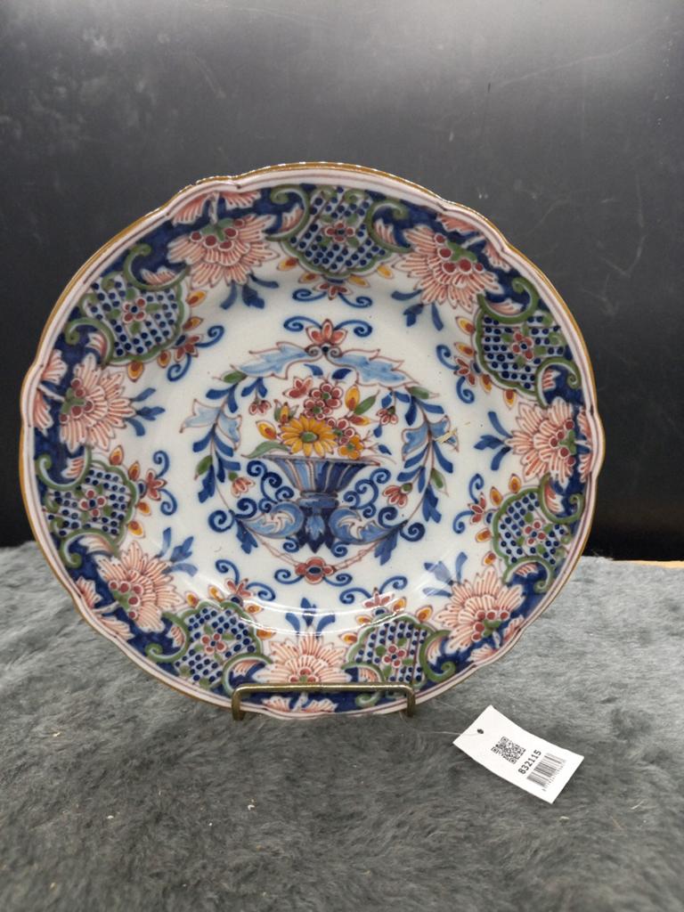 Sierbord Koninklijke Tichelaar Makkum, handgeschilderd, Antiek en Kunst, Antiek | Wandborden en Tegels, Ophalen of Verzenden