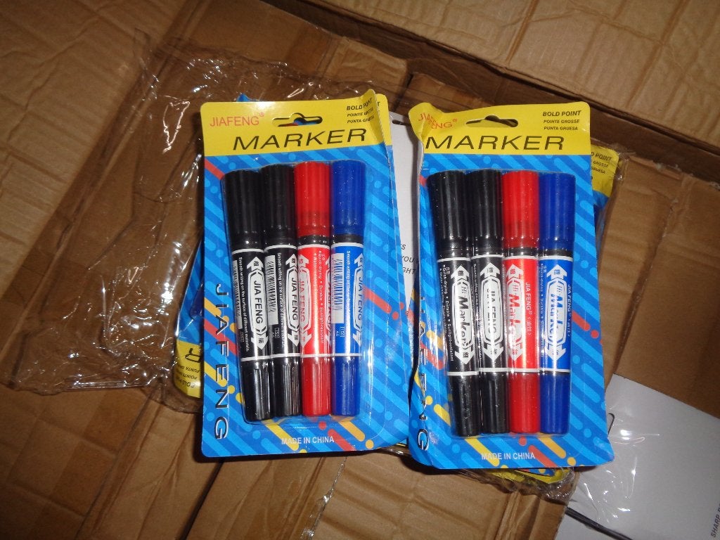 PARTIJ PERMANENT MARKERS 4PCS, ., Nieuw, Ophalen of Verzenden, .