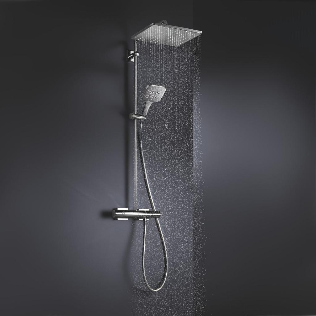 GROHE Rainshower SmartActive 310 Mono Cube, Ophalen of Verzenden, Gebruikt, Chroom, Douche