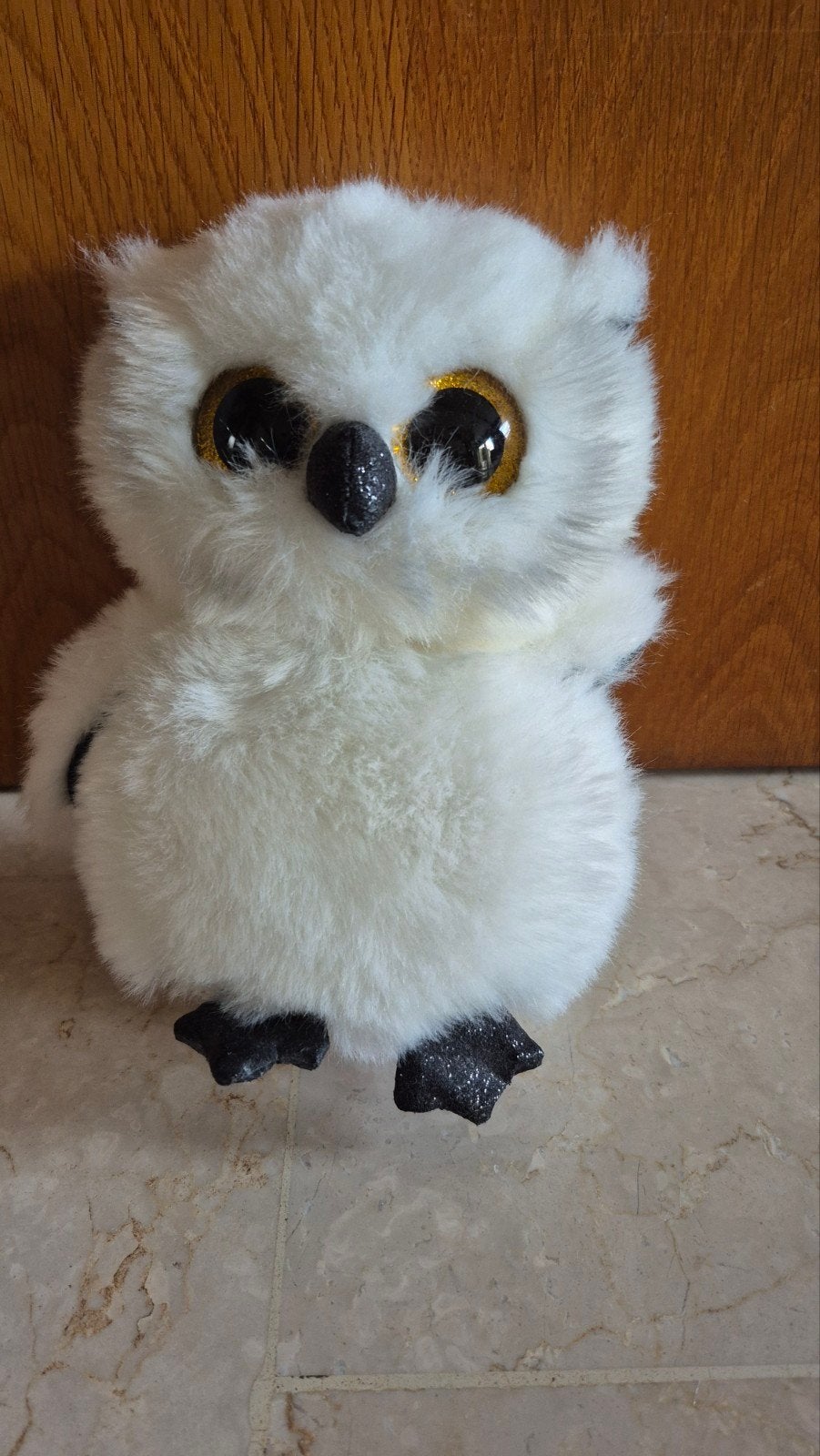 Schattige witte uil knuffel met grote ogen, Overige merken, Overige karakters, Overige typen, Ophalen of Verzenden