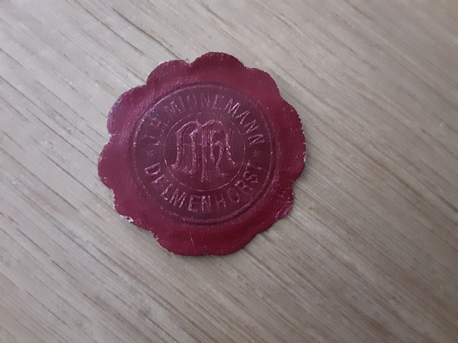 Sluitzegel Minnemann Delmenhorst kurkfabriek bier wijn, Ophalen of Verzenden