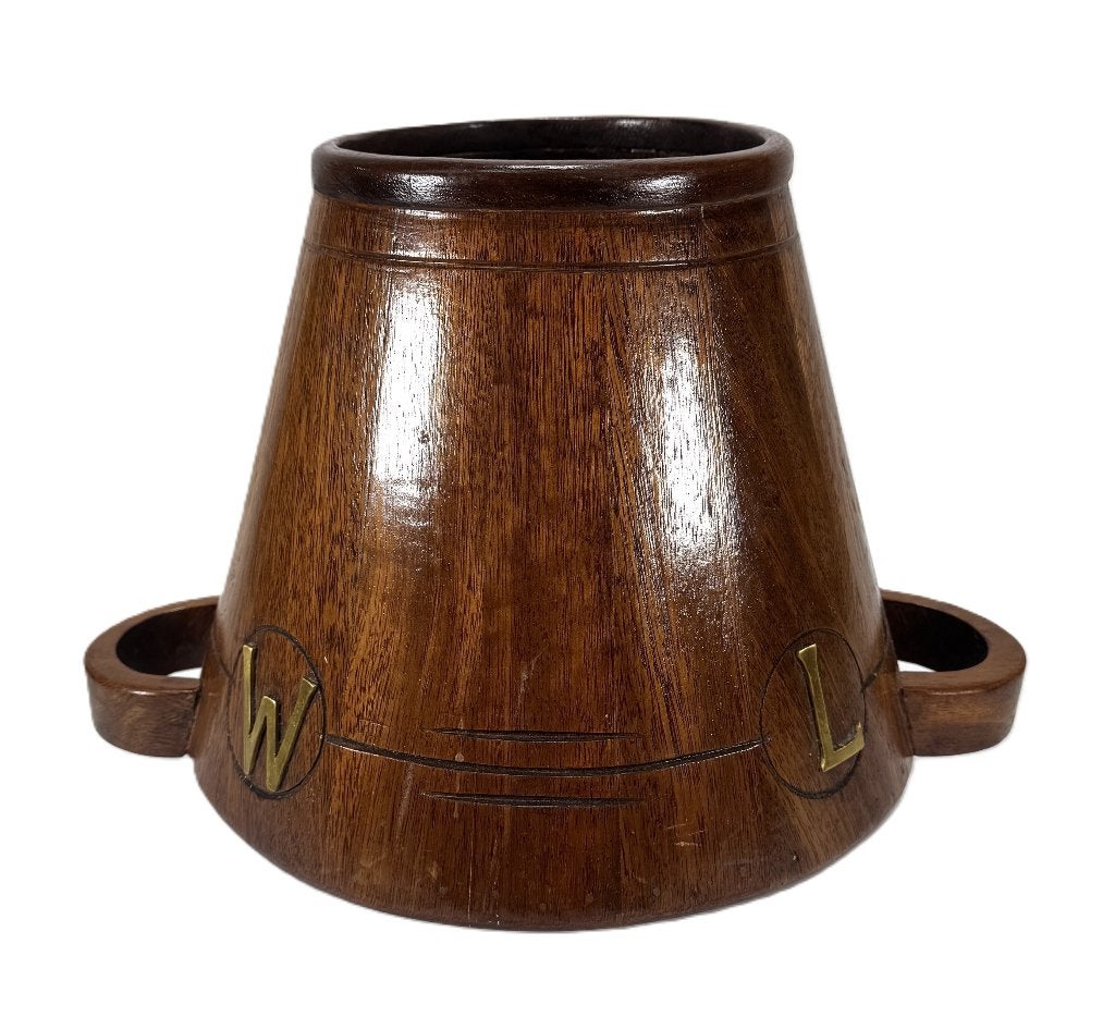 399. Houten emmer met messing - Art Nouveau, ca. 1900, Ophalen