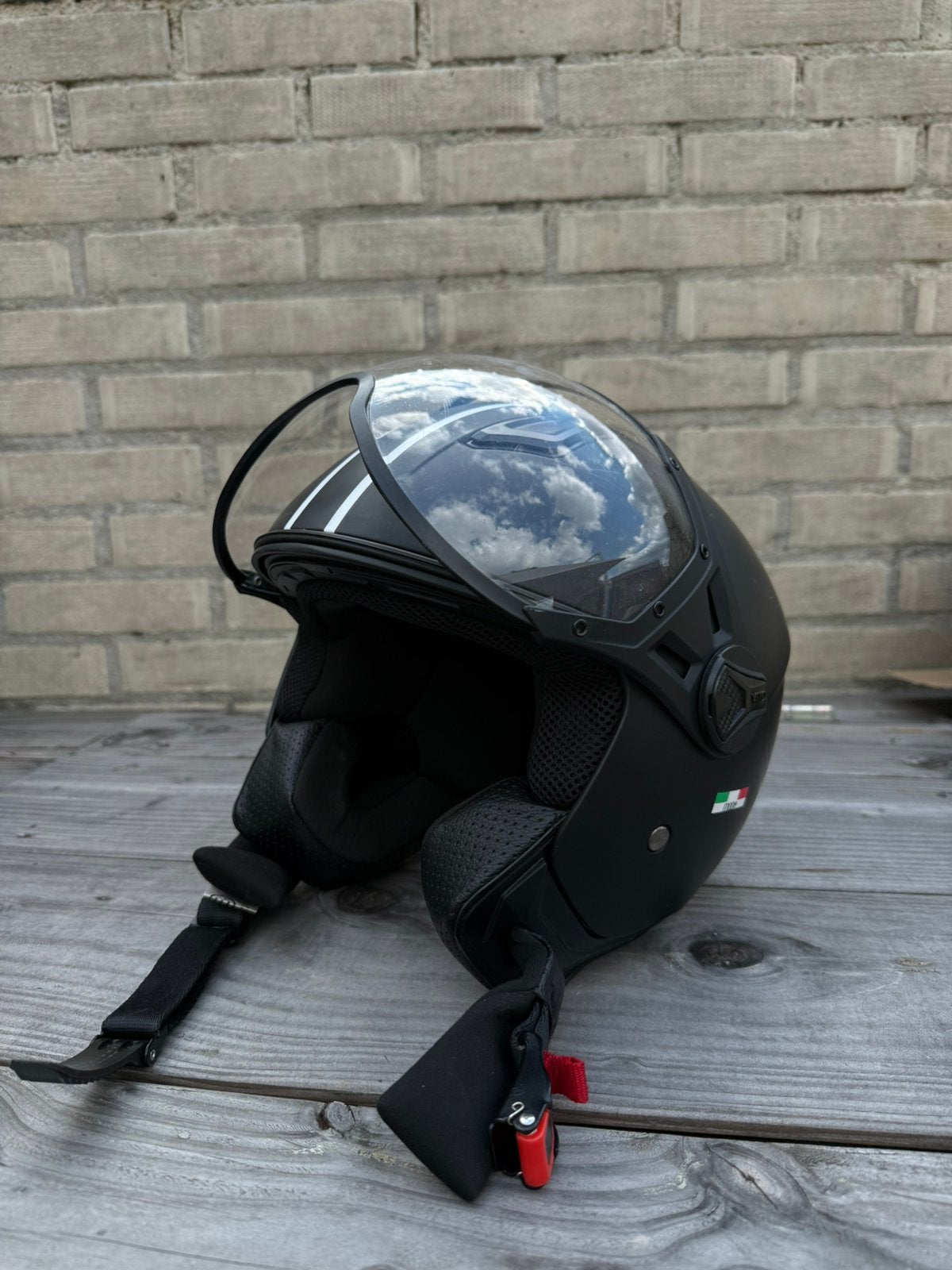 Vito scooterhelm, Fietsen en Brommers, Brommerhelmen, Ophalen, Gebruikt, Extra small of kleiner