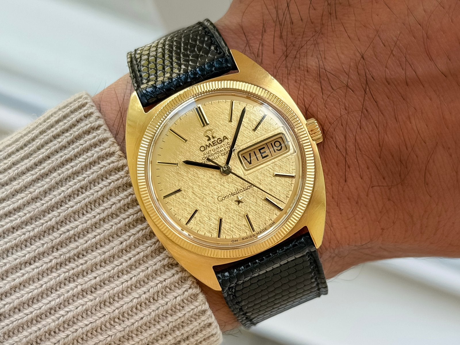 Omega Constellation 18k, Polshorloge, Ophalen of Verzenden, Omega, Goud