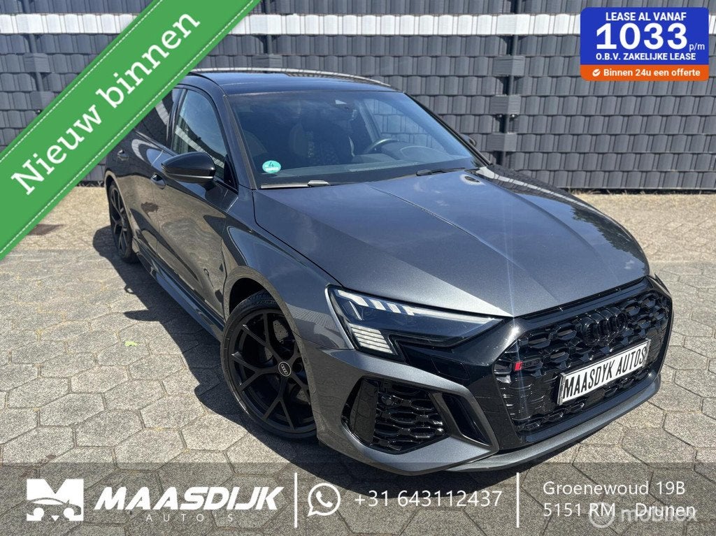 Audi RS 3 2.5 TFSI RS 3 Keramisch B&O RS Dynamic 290+, Auto's, Audi, Automaat, Gebruikt, Zwart, RS3