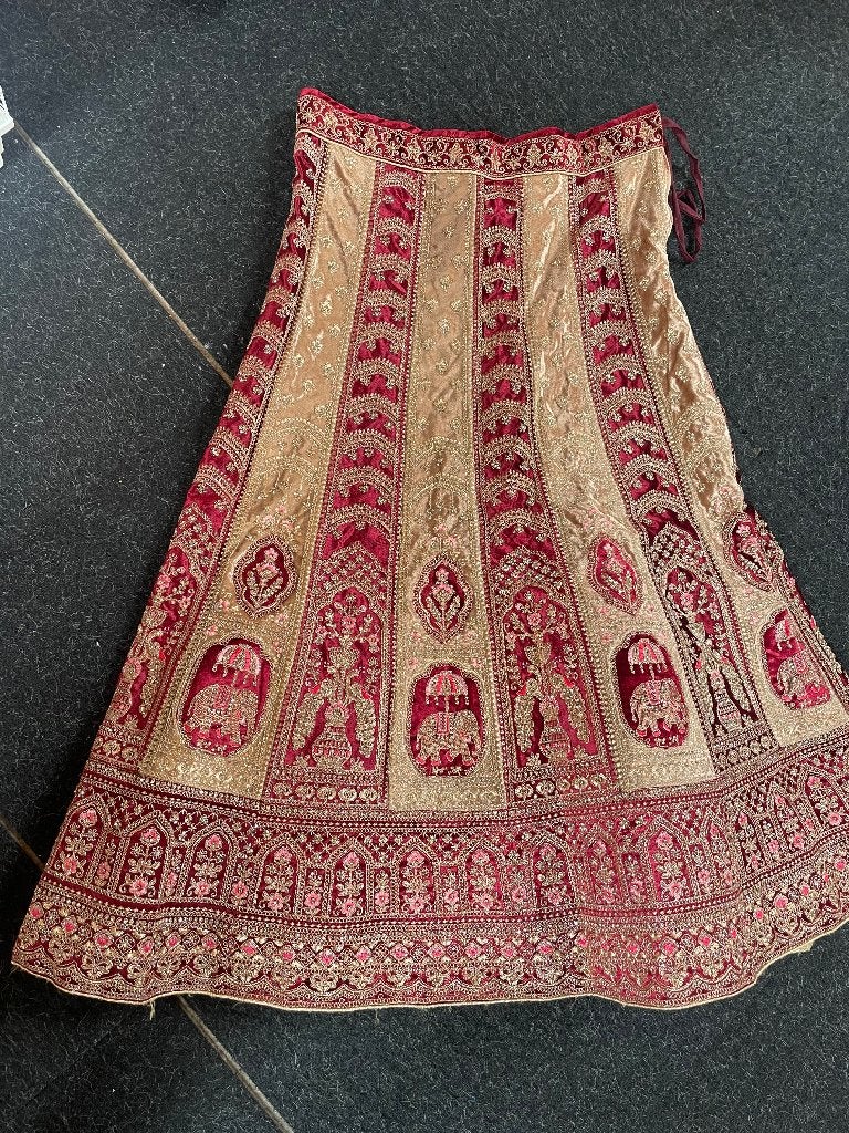 Indiase Lehenga nieuw, Overige typen, Nieuw, Rood, Ophalen