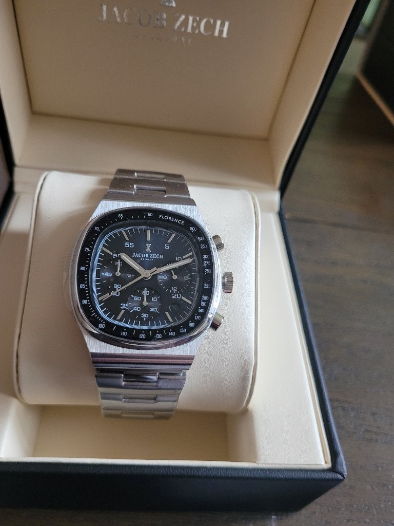 Jacob Zech Florence horloge t.w.v € 399 NIEUW!, Sieraden, Tassen en Uiterlijk, Ophalen of Verzenden, Nieuw, Zilver, Android