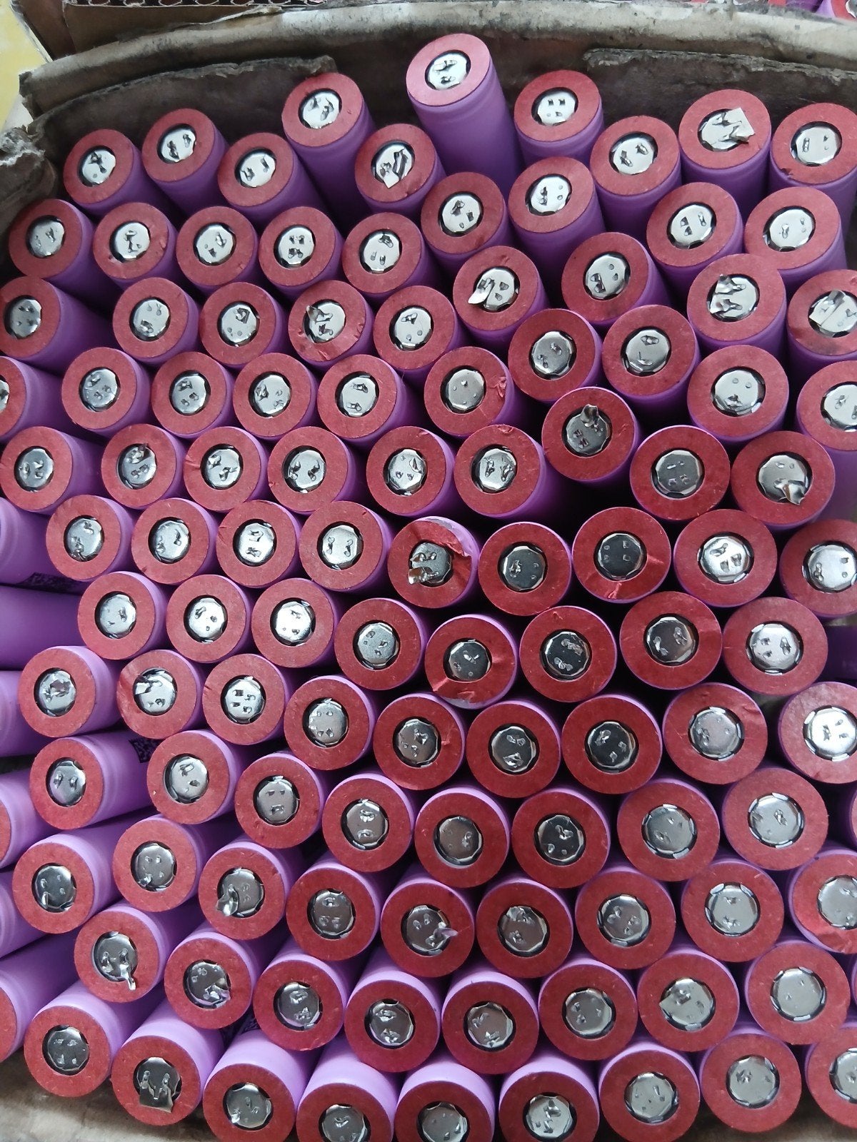 Partijen gebruikte Li-ion 18650 cellen, +- 350 stuks, Ophalen of Verzenden, Gebruikt