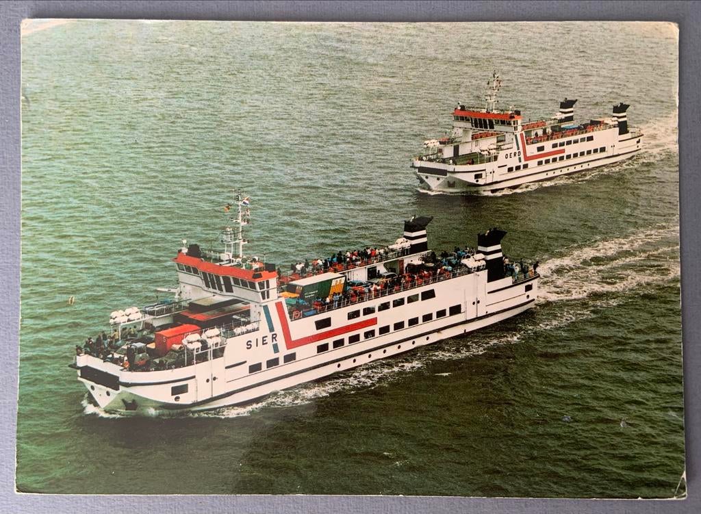 Ameland Veerdienst Sier en Oerd (1989), Ophalen of Verzenden, 1980 tot heden, Gelopen, Waddeneilanden