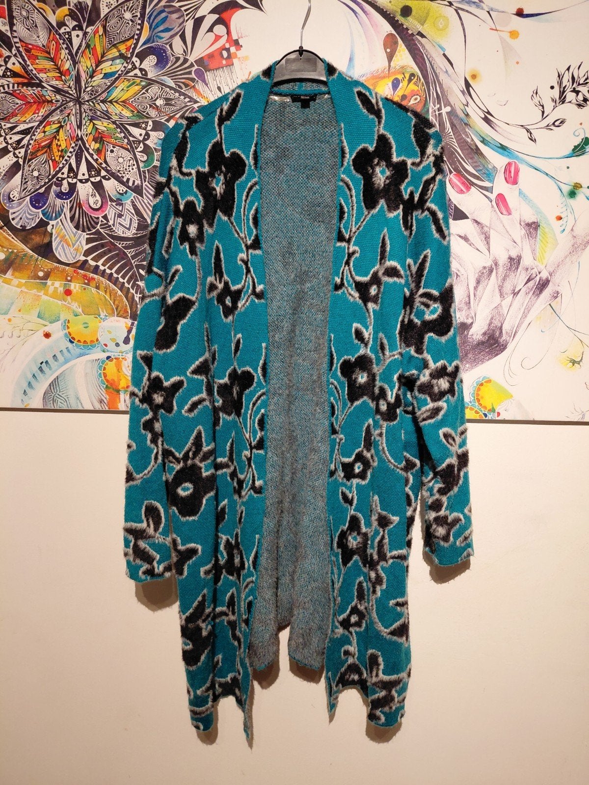 Prachtige lange fluffy vest van Yesta maat 54/56, Blauw, Maat 46/48 (XL) of groter, Yesta, Ophalen of Verzenden