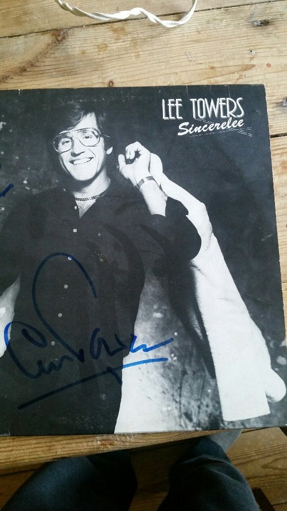 GESIGNEERDE LP LEE TOWERS SINCERELEE, LP, Verzenden, Zo goed als nieuw, Levenslied of Smartlap