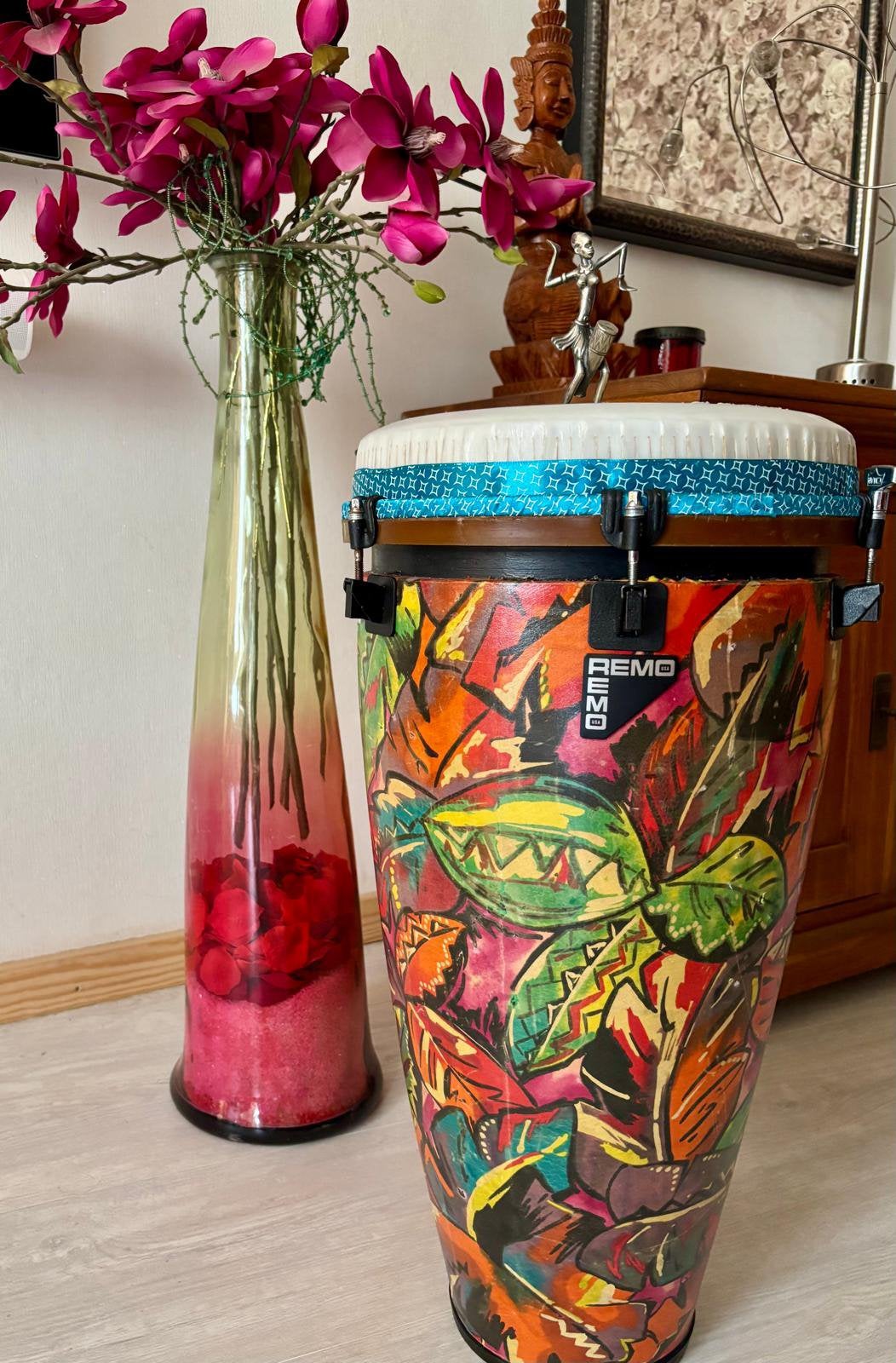 Kwaliteits Djembe een Amerikaanse Remo, Ophalen of Verzenden, Zo goed als nieuw, Trommel
