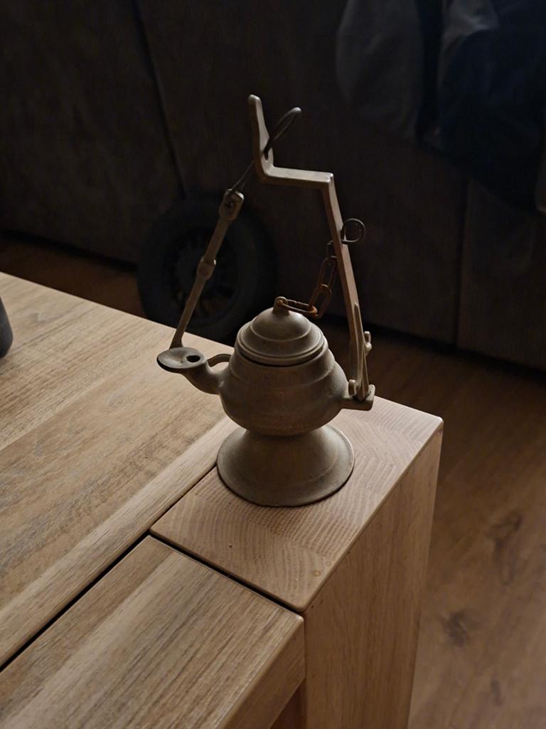 olie lamp, Antiek en Kunst, Antiek | Koper en Brons, Ophalen