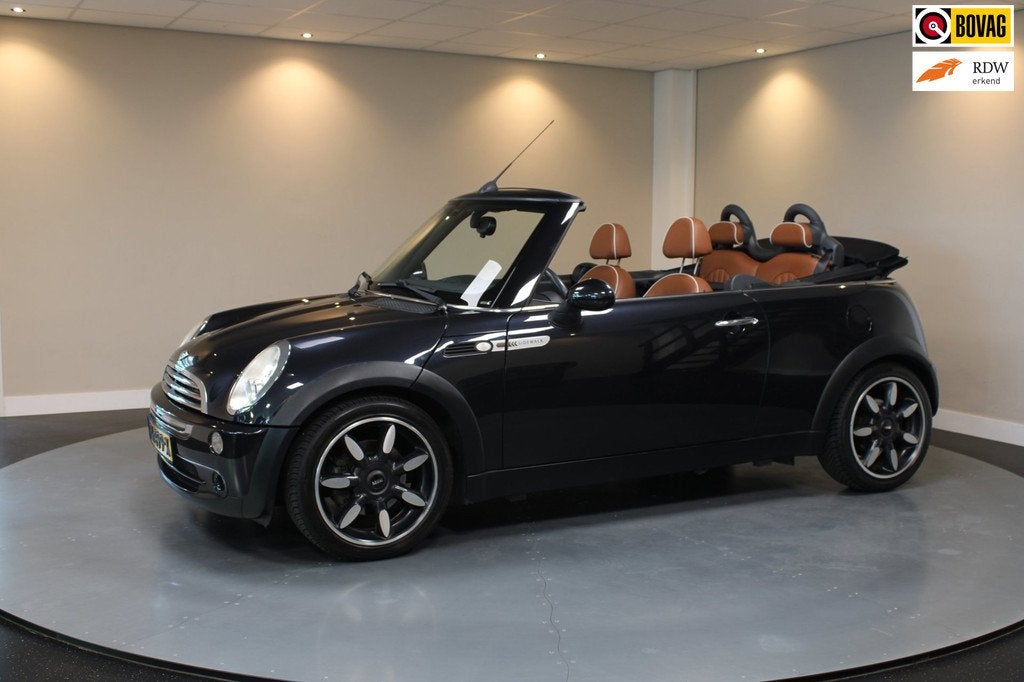 Mini Cabrio 1.6 Cooper Sidewalk *Special Edition* Leer|Stoel, Auto's, Voorwielaandrijving, Gebruikt, 4 cilinders, Cabriolet