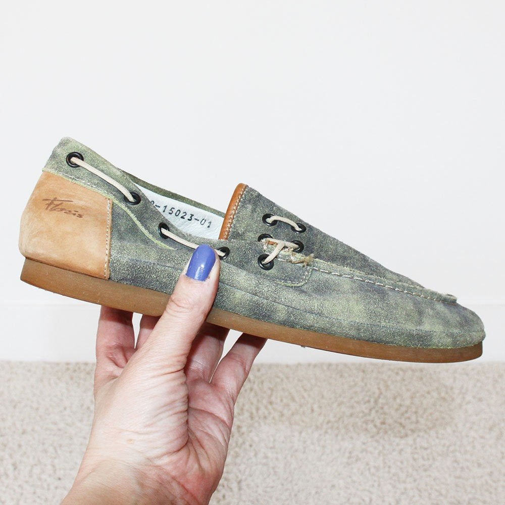 Suede Floris Van Bommel Loafers - 31 (Maat 7½/41⅓) € 75,-, Loafers, Overige kleuren, Floris van Bommel, Ophalen of Verzenden