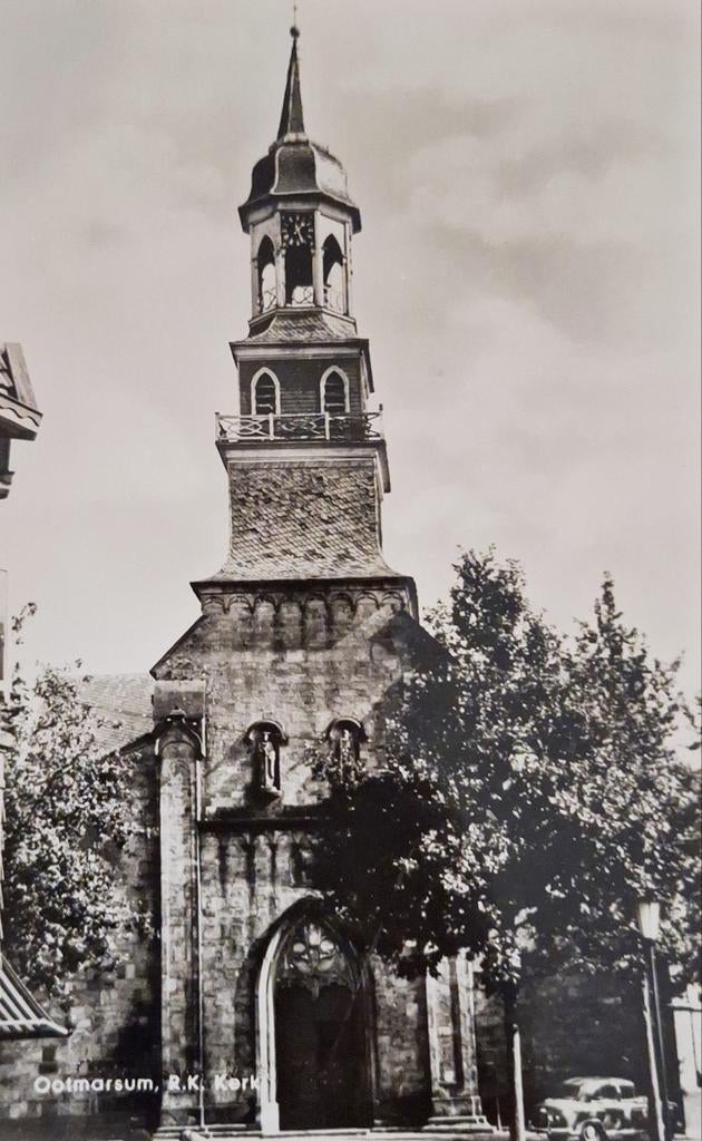 Fotokaart Ootmarsum - R.K. Kerk - 1965, Ophalen of Verzenden, 1960 tot 1980, Ongelopen, Overijssel