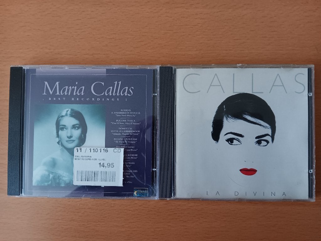 2 prachtige originele cd's van Maria Callas, Cd's en Dvd's, Cd's | Klassiek, Ophalen, Classicisme, Gebruikt, Overige typen