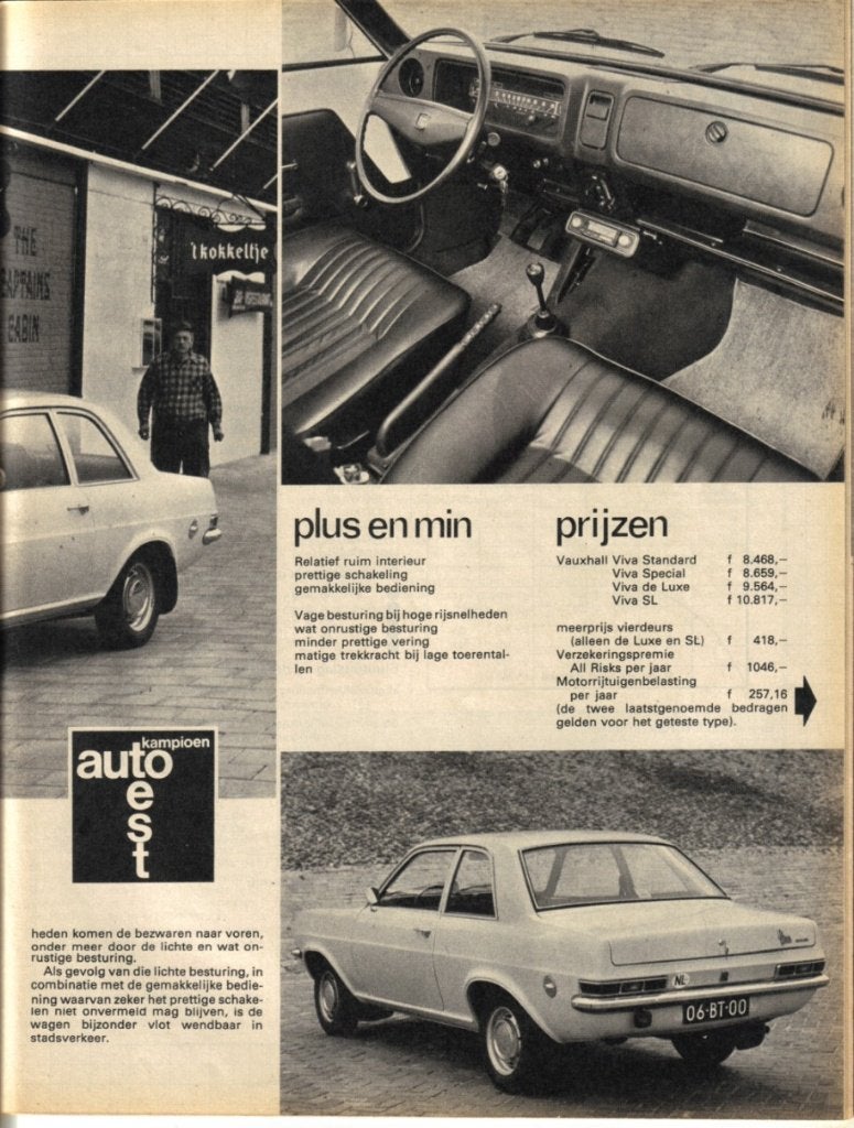 Autokampioen test Vauxhall Viva Special 1974, Ophalen of Verzenden, Gelezen, Overige merken