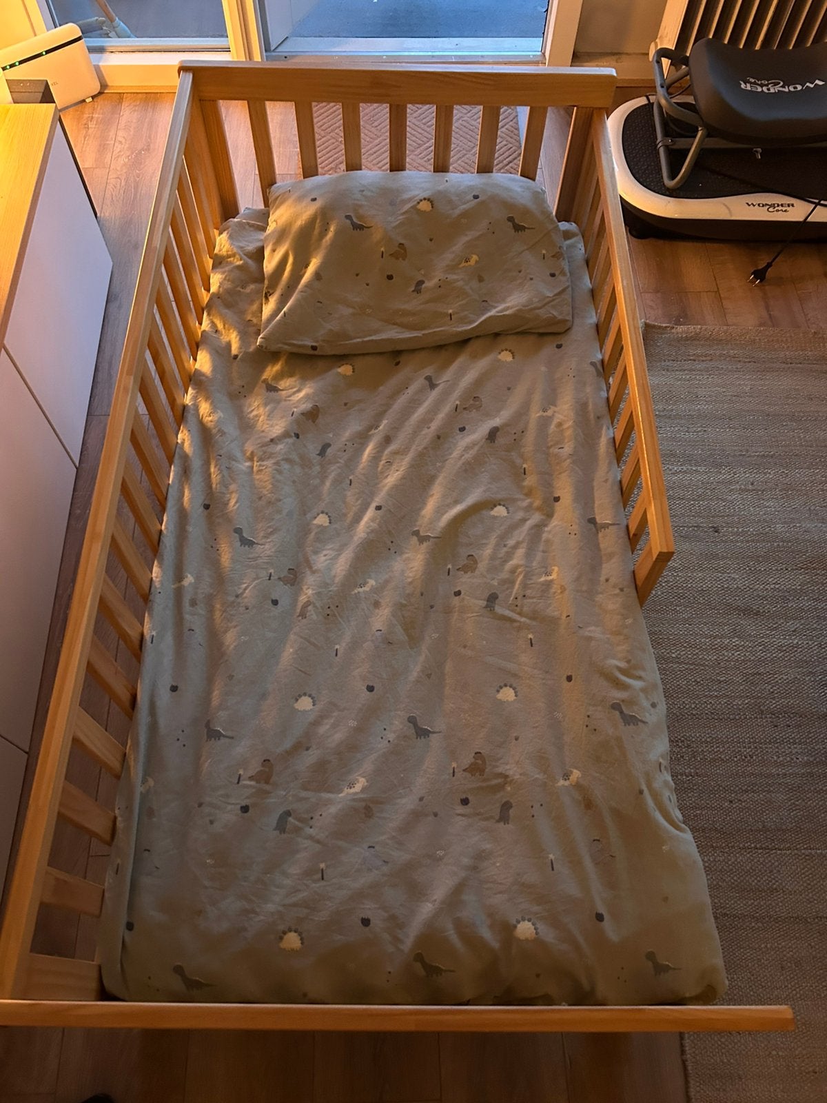 Petite amelie peuterbed, 70 tot 85 cm, Zo goed als nieuw, Matras, 140 tot 160 cm