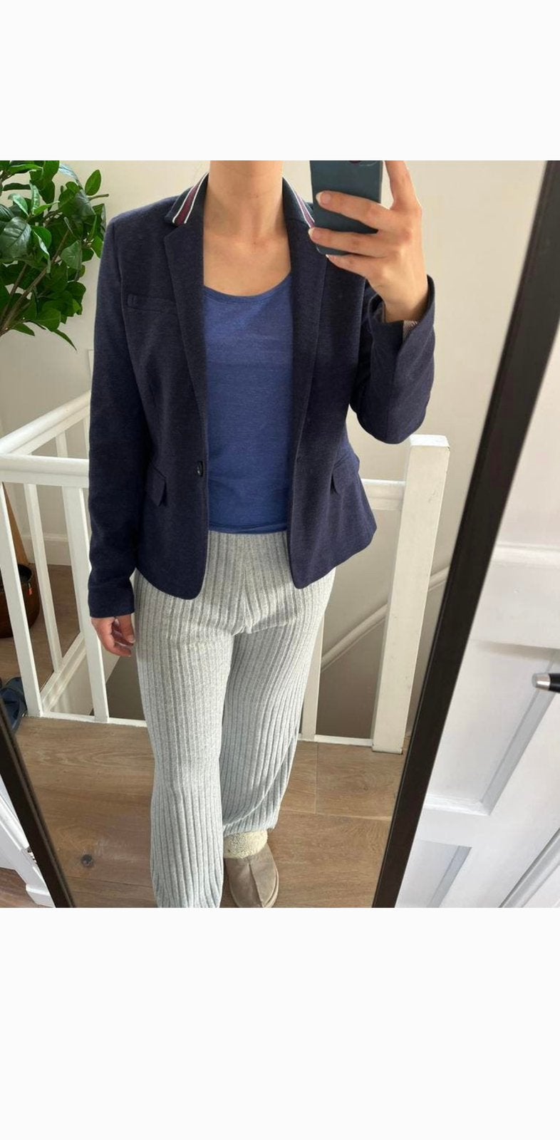 Blauwe blazer / jasje Espirit maat M / 38, Maat 38/40 (M), Blauw, Ophalen of Verzenden, Zo goed als nieuw